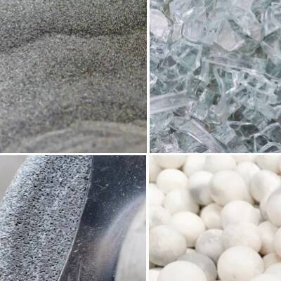 Erze & Schlacken, Metallpulver, Recycling, Mahlkörper