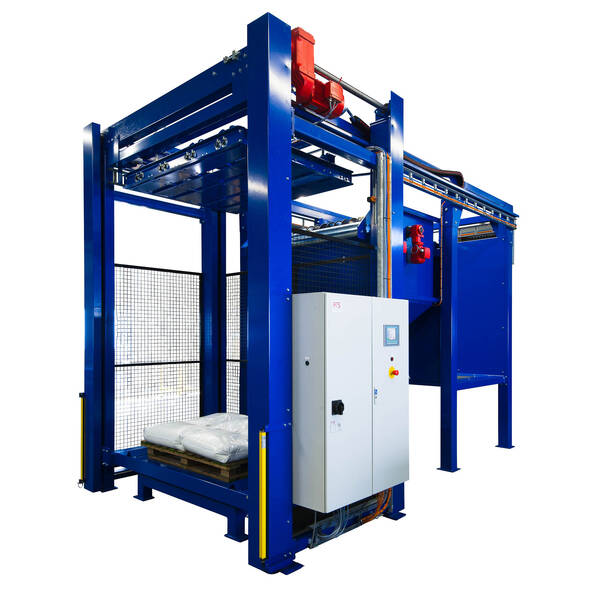 Sackentleerungssystem mit Luftdruckbeförderung