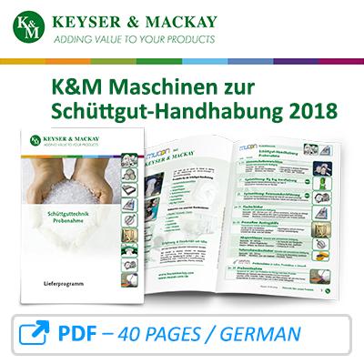 K&M Lieferprogramm Maschinen zur Schüttgut-Handhabung 2018