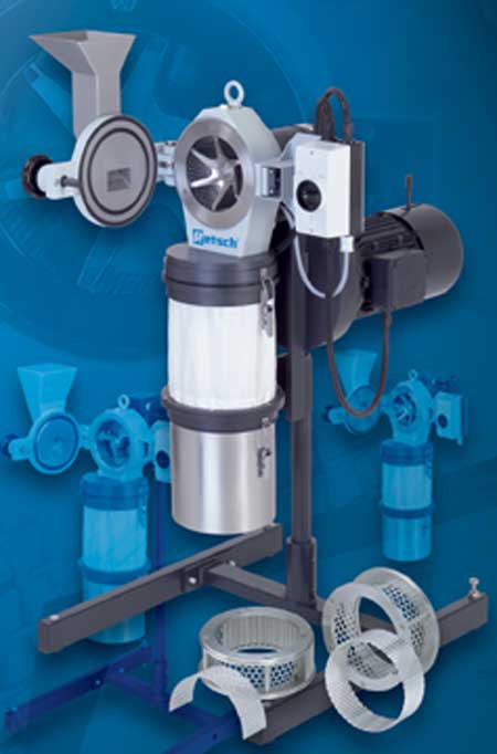 Schlagkräftige Rotormühlen von RETSCH