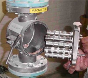 Magnetfilter entfernt Eisen aus Weizenmehl Einbau in pneumatische Transportleitungen