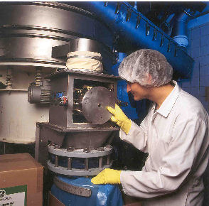 Magnet verhindert eine Metallverunreinigung von Eipulver Kombination aus Magnet & Metalldetektoren zwecks Einhaltung der HACCP-Norm