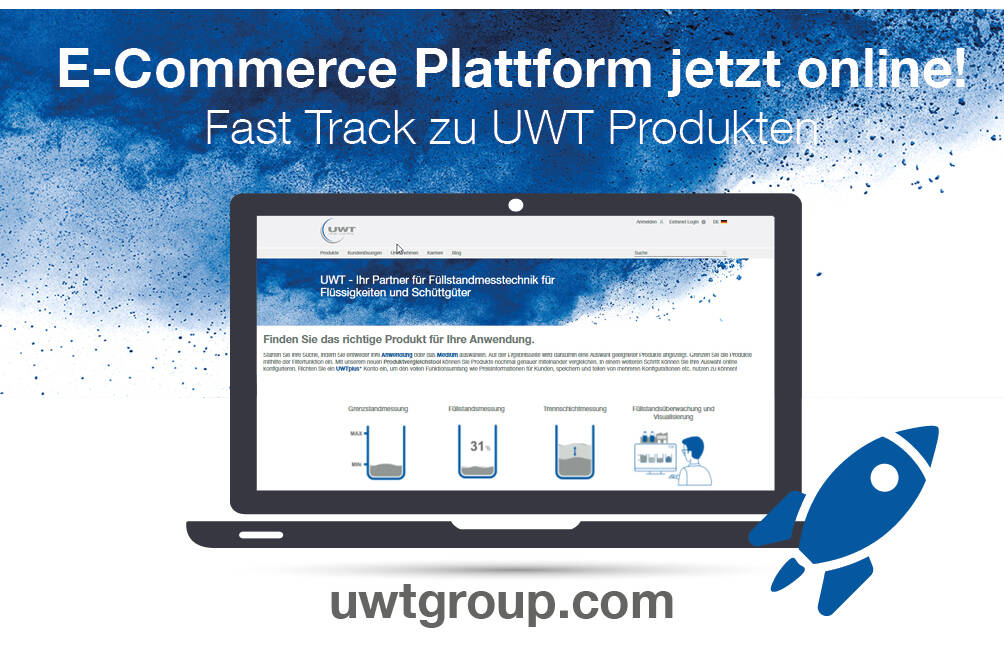 Neue E-Commerce-Plattform der UWT-Produkte Die neue Plattform bringt großartige neue Funktionen und wird das Finden und Konfigurieren eines UWT-Produkts zu einem Kinderspiel machen.