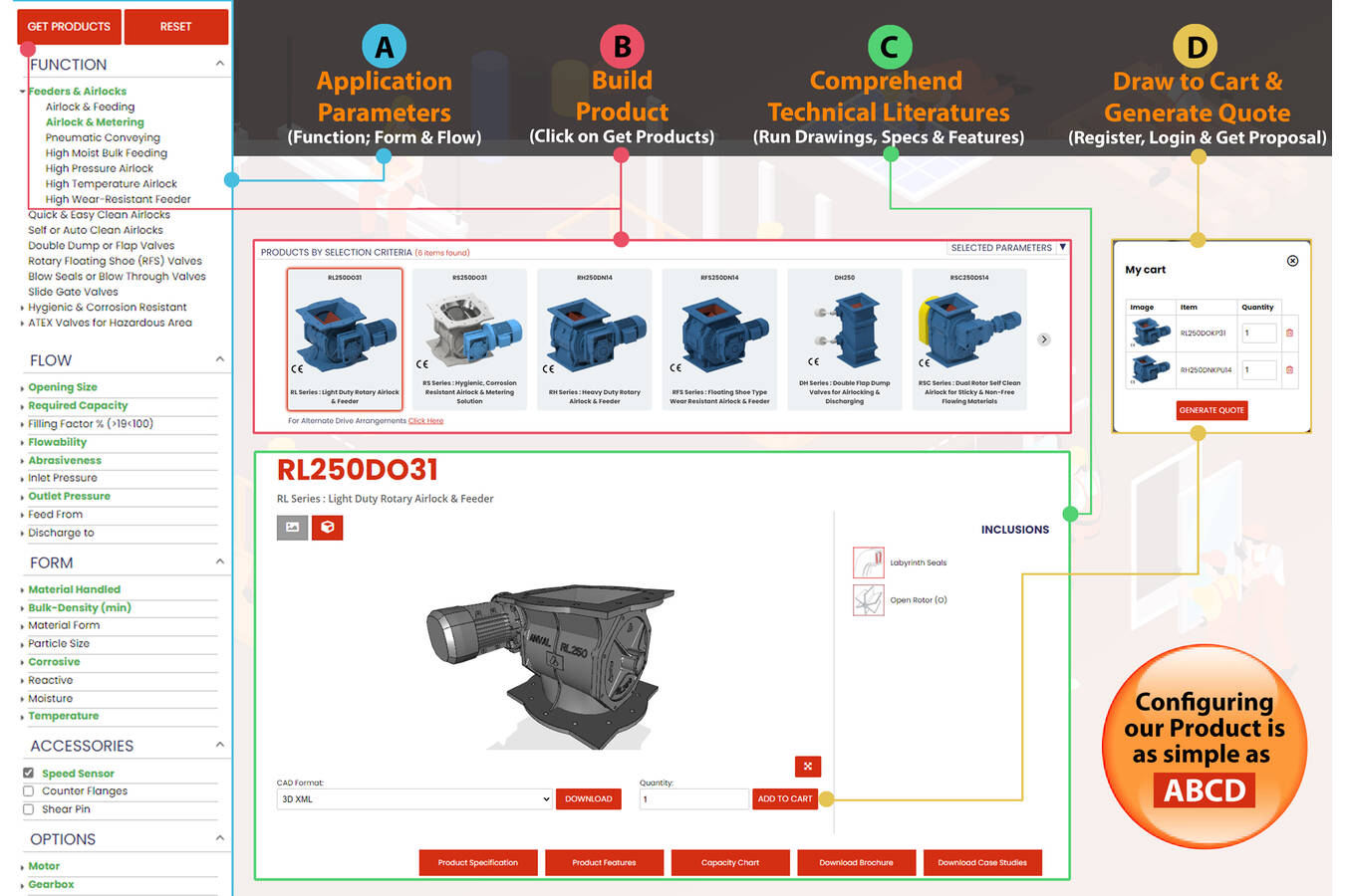 Application based New Website with Product Configurator 