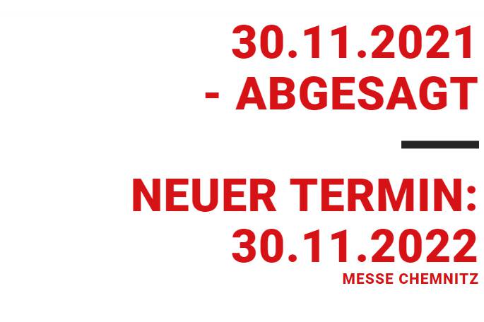 Absage Regioday Chemnitz im Jahr 2021 Der Regioday Chemnitz kann nicht am 30.11.2021 stattfinden, sondern erst wieder am 30.11.2022. Die nächste Veranstaltung ist Solids Dortmund, m 16. und 17. Februar 2022. 