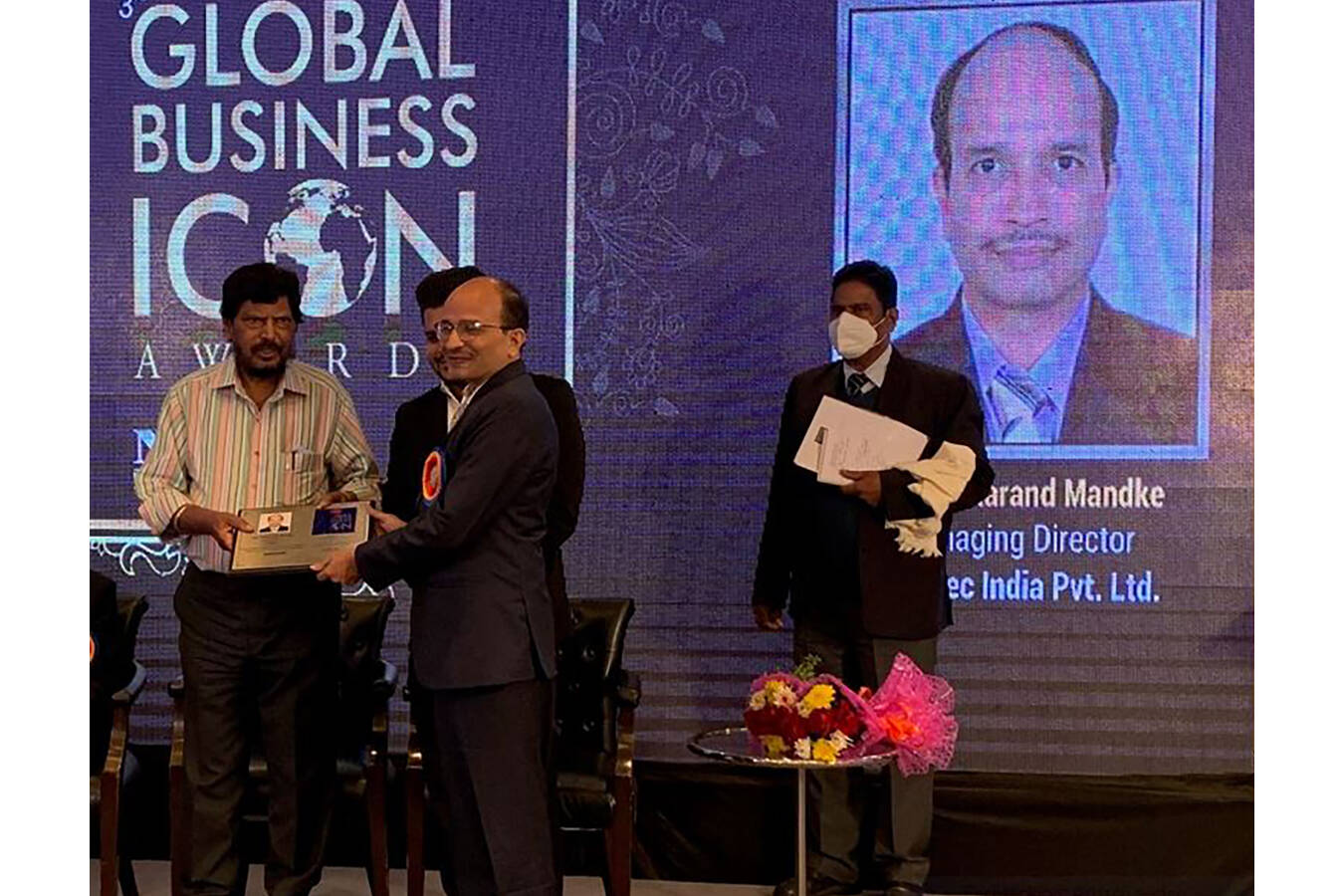 Sesotec India erhält Global Business Icon Award 2021 