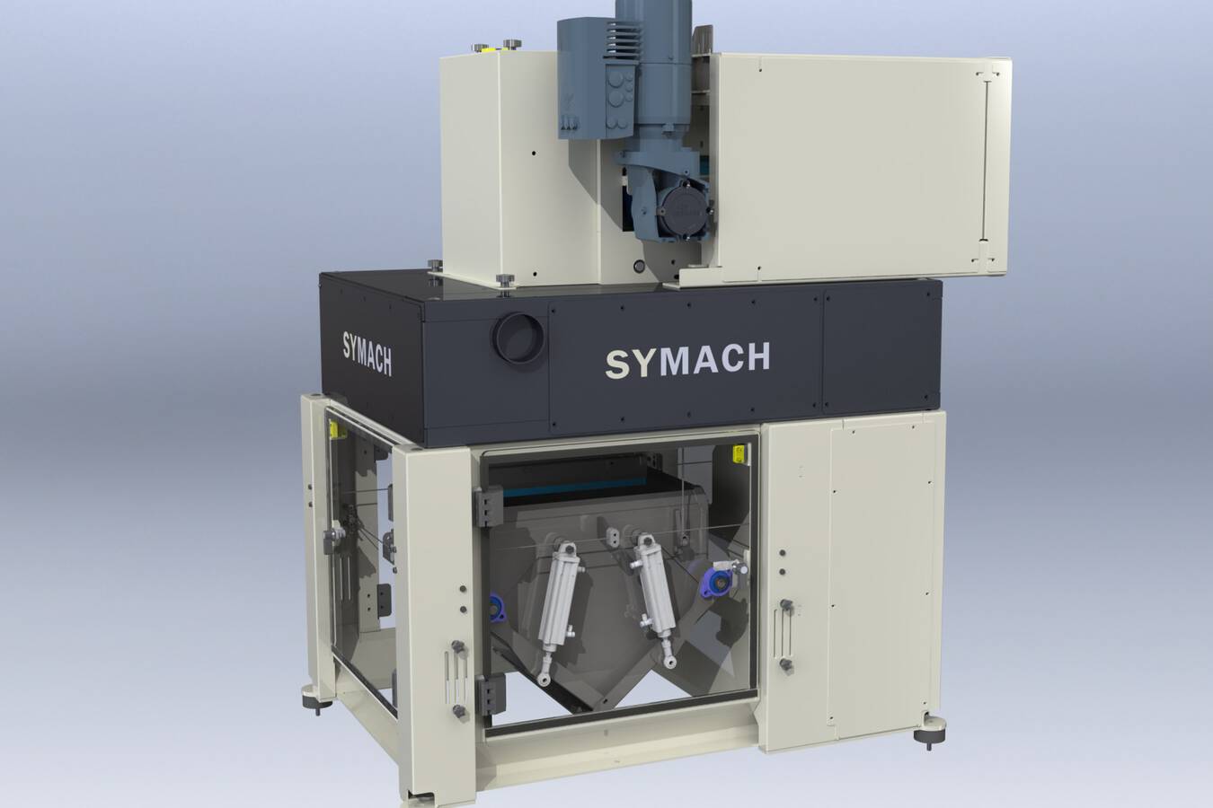 SYMACH entwirft, fertigt und integriert Gewichtsdosiersysteme SYMACH entwirft und fertigt komplette Absackanlagen. In Verbindung mit der Absackanlage ist das Gewichtsdosiersystem nun Teil der von SYMACH entwickelten und hergestellten Ausrüstung.