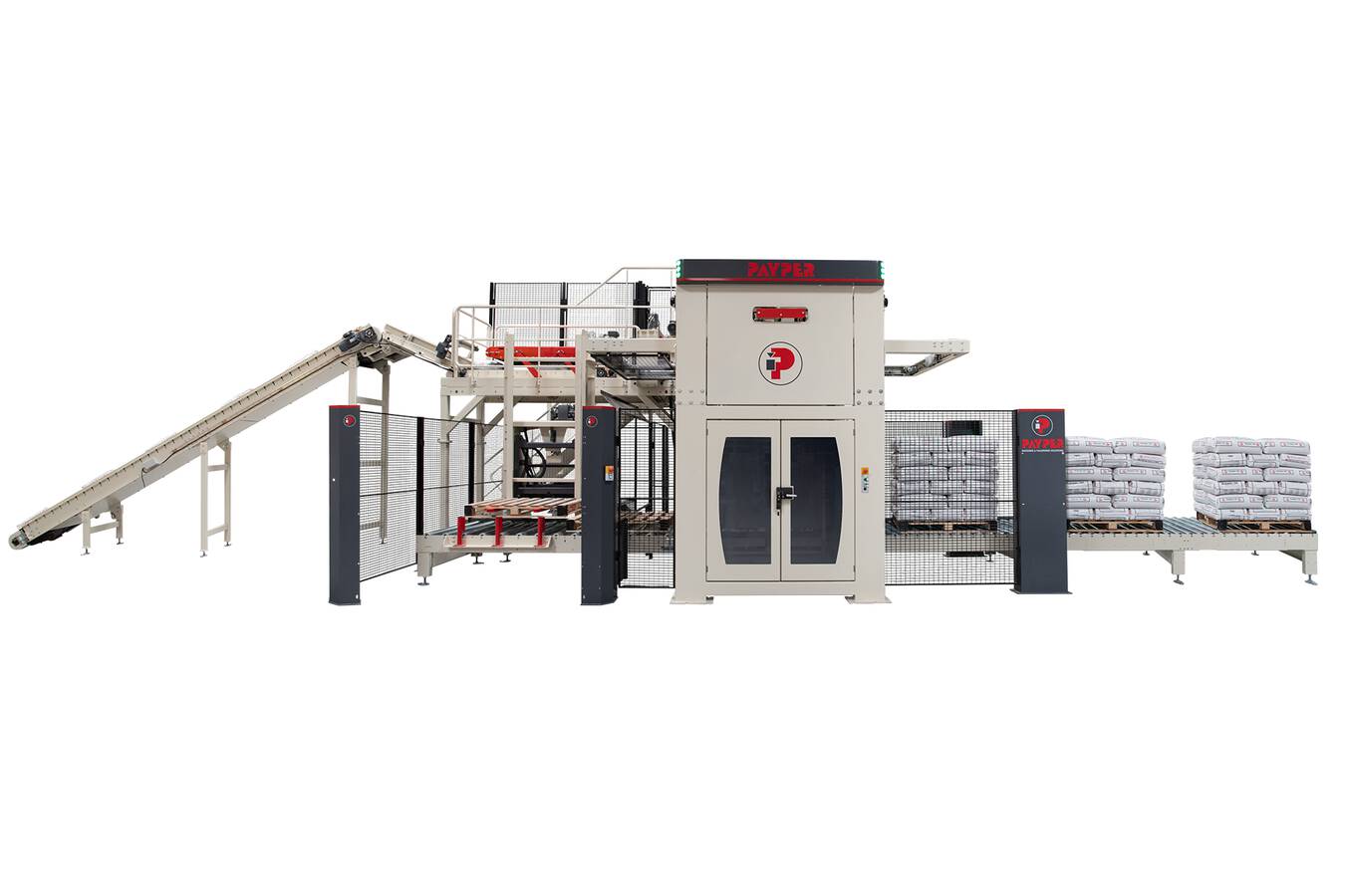 High-Level Infeed Palletizer from PAYPER’s PPAL series.