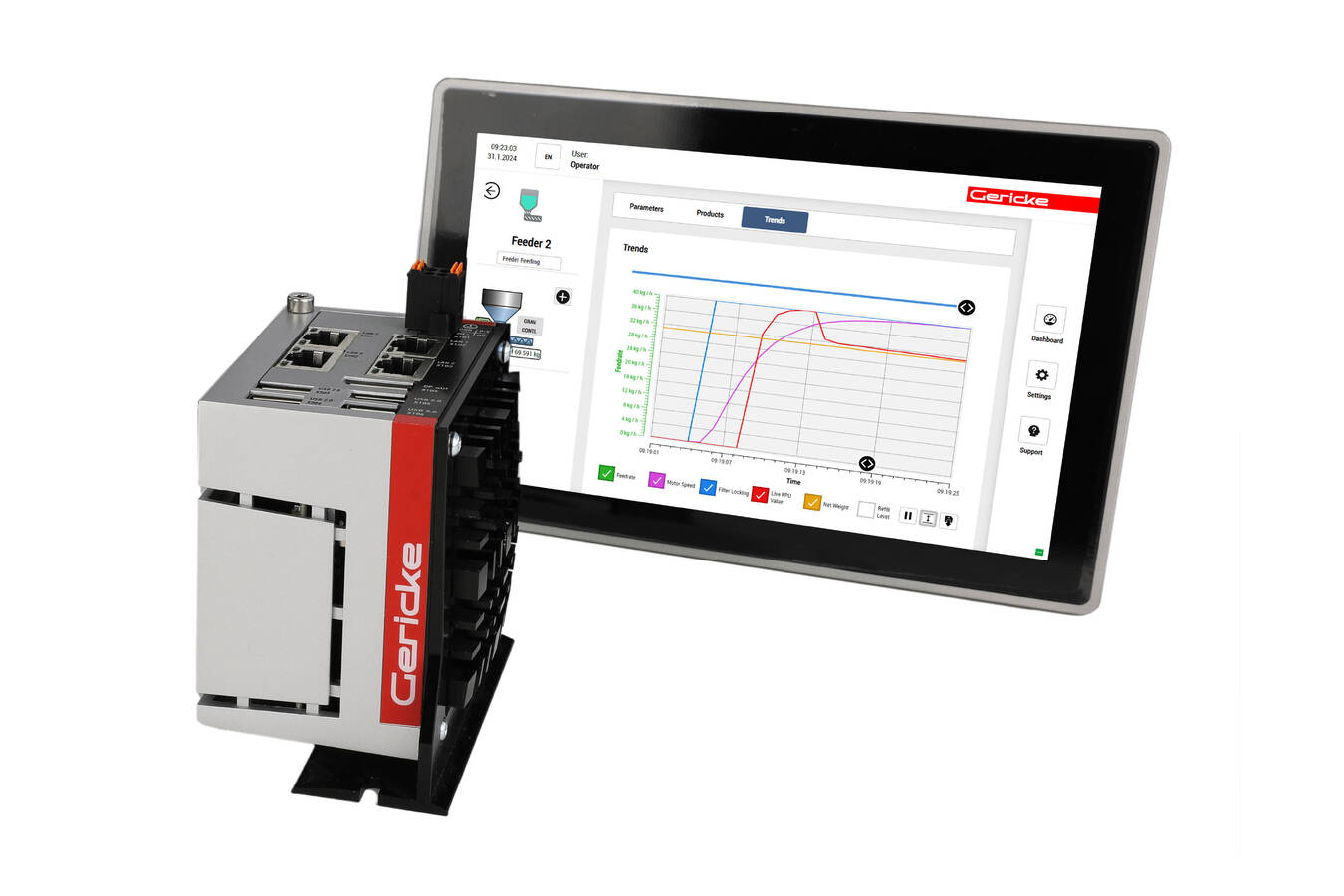 Gericke Dosiersteuerung: flexibel, skalierbar und zukunftssicher  Der GUC-F Universal Controller der Schweizer Gericke Gruppe setzt neue Maßstäbe in der Prozesssteuerung für die Pulververarbeitung. 