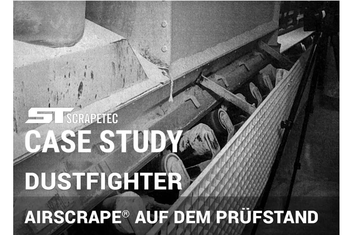 Unabhängige Studie bestätigt: AirScrape reduziert Staub Eine Vergleichsmessung von IFG und BG RCI bestätigt, dass das berührungslose Dichtsystem AirScrape die Staubemissionen und die Belastung am Arbeitsplatz im Vergleich zu herkömmlichen Seitenabdichtungen deutlich reduziert