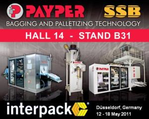 Payper in interpack 2011  stand b31 hall 14 Latest developments in bagging machines