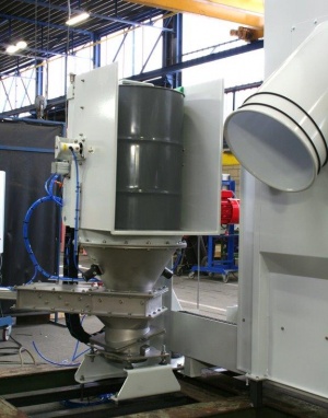 Automatische Fassentleerung für die restlose Entleerung von Fässe 