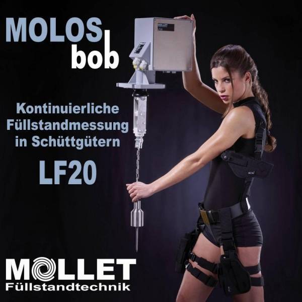 MOLOSbob Füllstandsmessgeräte von MOLLET Füllstandtechnik Zuverlässige Füllstandmessung in Schüttgütern mit Messgeräten der MOLOSbob Baureihe