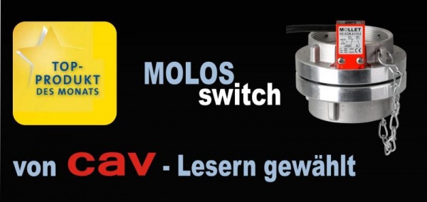 Top-Produkt des Monats – Kupplungssysteme von MOLLET MOLOSswitch, die intelligenten Schlauchkupplungen zur Anschlussüberwachung 