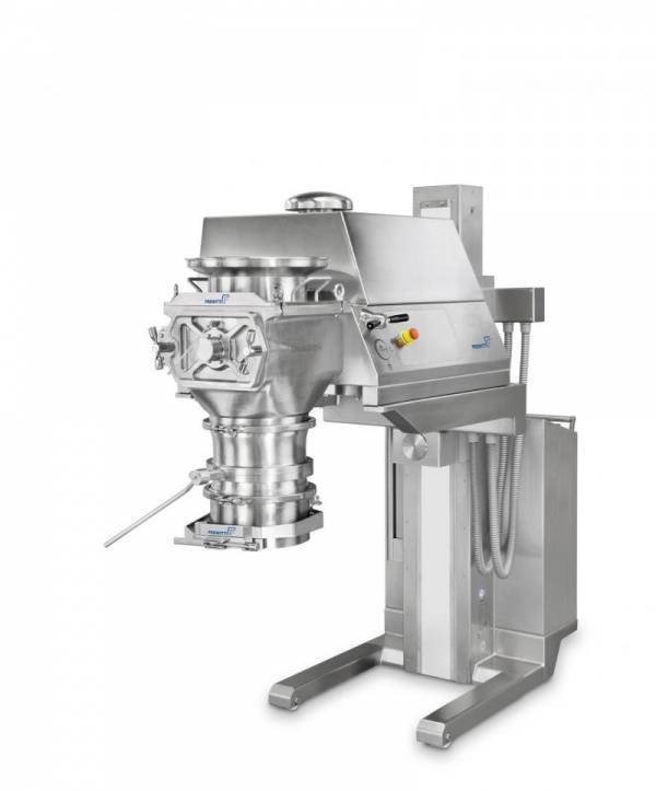 OscilloWitt mit Hubsäule Die OscilloWitt kann als rotierende oder oszillierende Siebmühle zum schonenden Vermahlen 