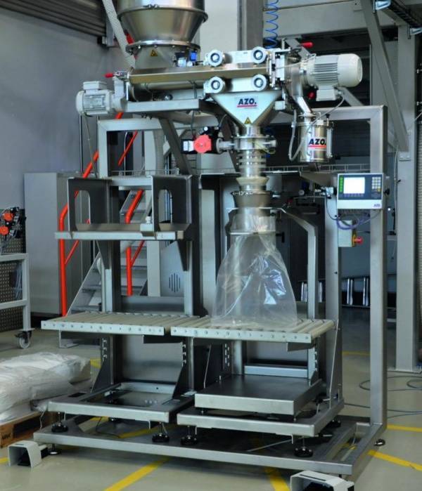 AZO Kleingebinde-Befüllung mit integrierter Wiegeeinrichtung 