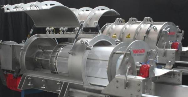 Siebmaschinen von Dinnissen Verwendet bei großer Produzent der Stärkeindustrie 