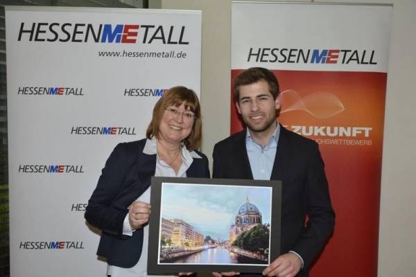 Auszeichnung für einen Querdenker Schenck Process Mitarbeiter Jan Krall gewinnt beim Innovationswettbewerb von Hessenmetall 