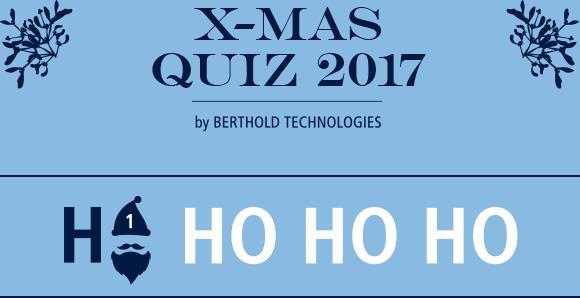 Viel Weihnachtsspaß mit dem  BERTHOLD XMAS-QUIZ 2017