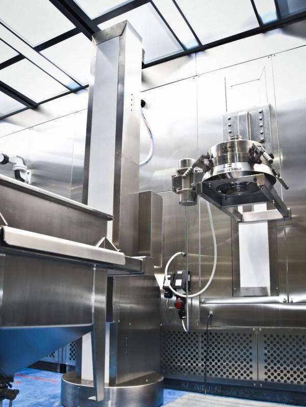 Hygienesiebmaschine für Downflow-Kabine Extract Technology integriert eine aseptische Siebmaschine