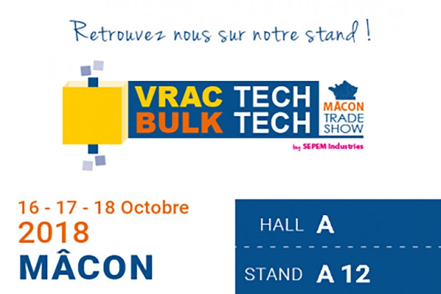 VRAC TECH 2018 – RHEWUM auf der französischen Siebgutmesse Vom 16. – 18. Oktober 2018 veranstaltet SEPEM Industries auch dieses Jahr die VRAC TECH