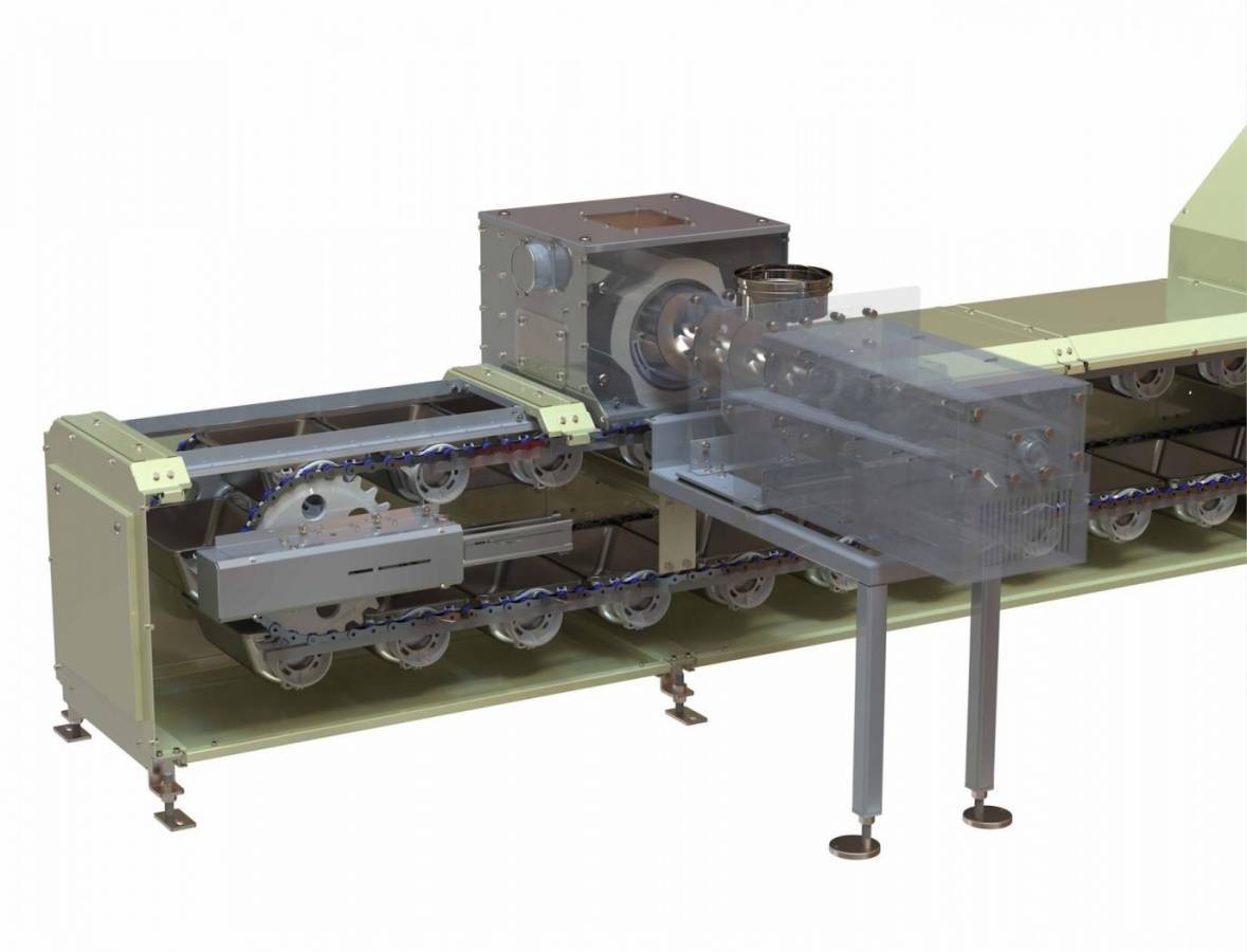 Komplexe Schüttgutförderung Simatek-Trommelförderer mit Zwangszuführsystem