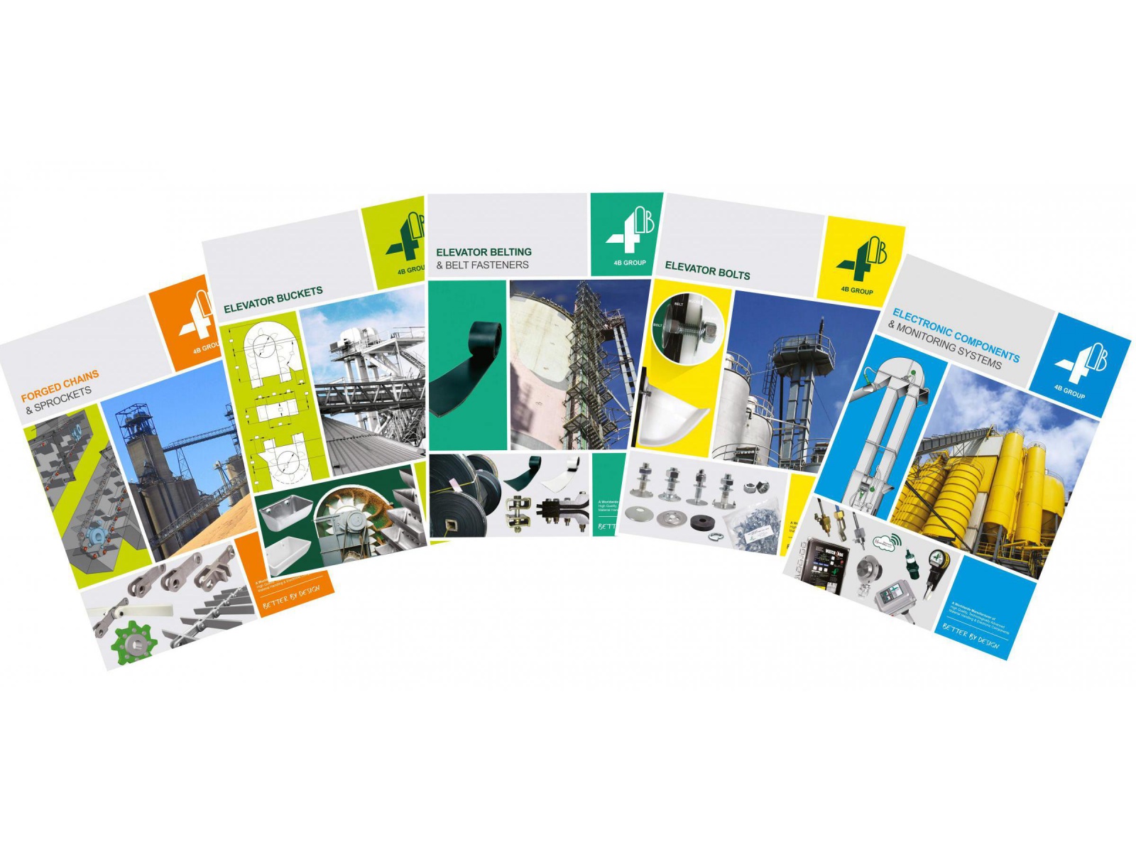 Neue 4B Produktkataloge - Elevator- und Förderkomponenten 4B Deutschland bringt neue Kataloge für Förder- und Überwachungskomponenten heraus