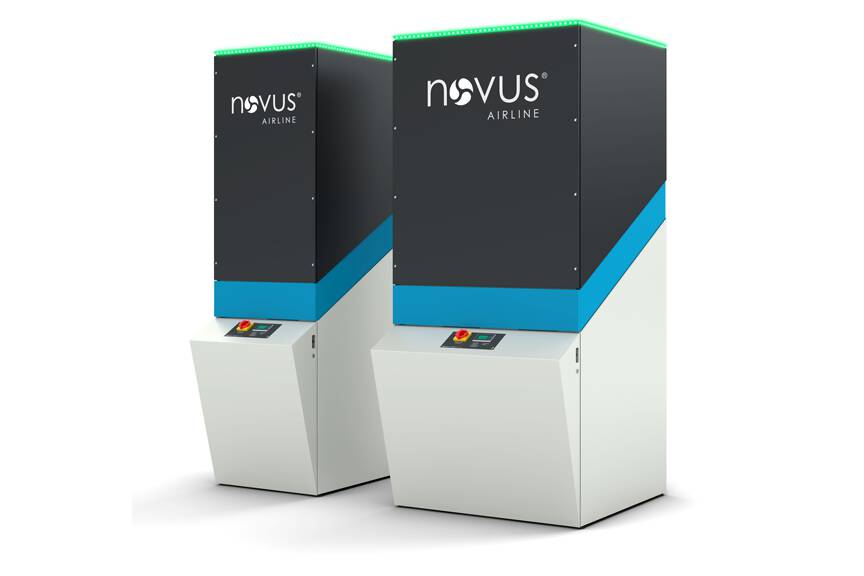 Weltweit einzigartige Absauglösung für Stäube und Rauch-Emissionen Novus air stellt neue stationäre Filteranlage zur Arbeitsplatz- und Maschinenabsaugung vor