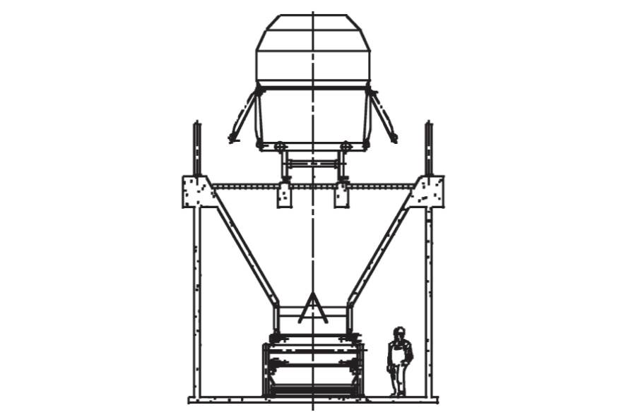 Abb.10 Bunkerabzug mit Kurzzellenband Typ KZB