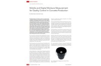 Digitale Feuchtemessung für die Beton-Qualitätskontrolle